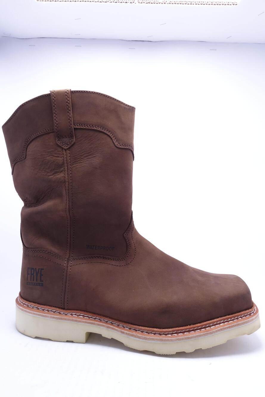 Frye Supply Boots Mens Size 14W Brown Leather Waterproof Western Work Square Toe